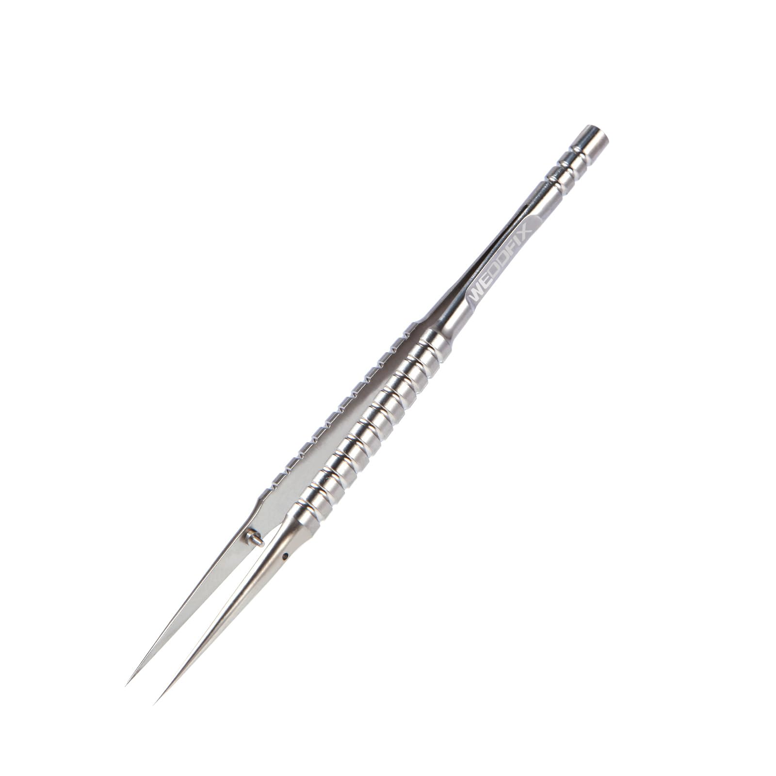 WEDOFIX Precision Titanium Tweezers Silver with Fine Pointed Tips